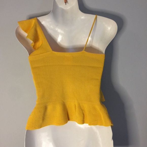 Ruffled Asymmetric Camisole Top - Picture 2 of 3